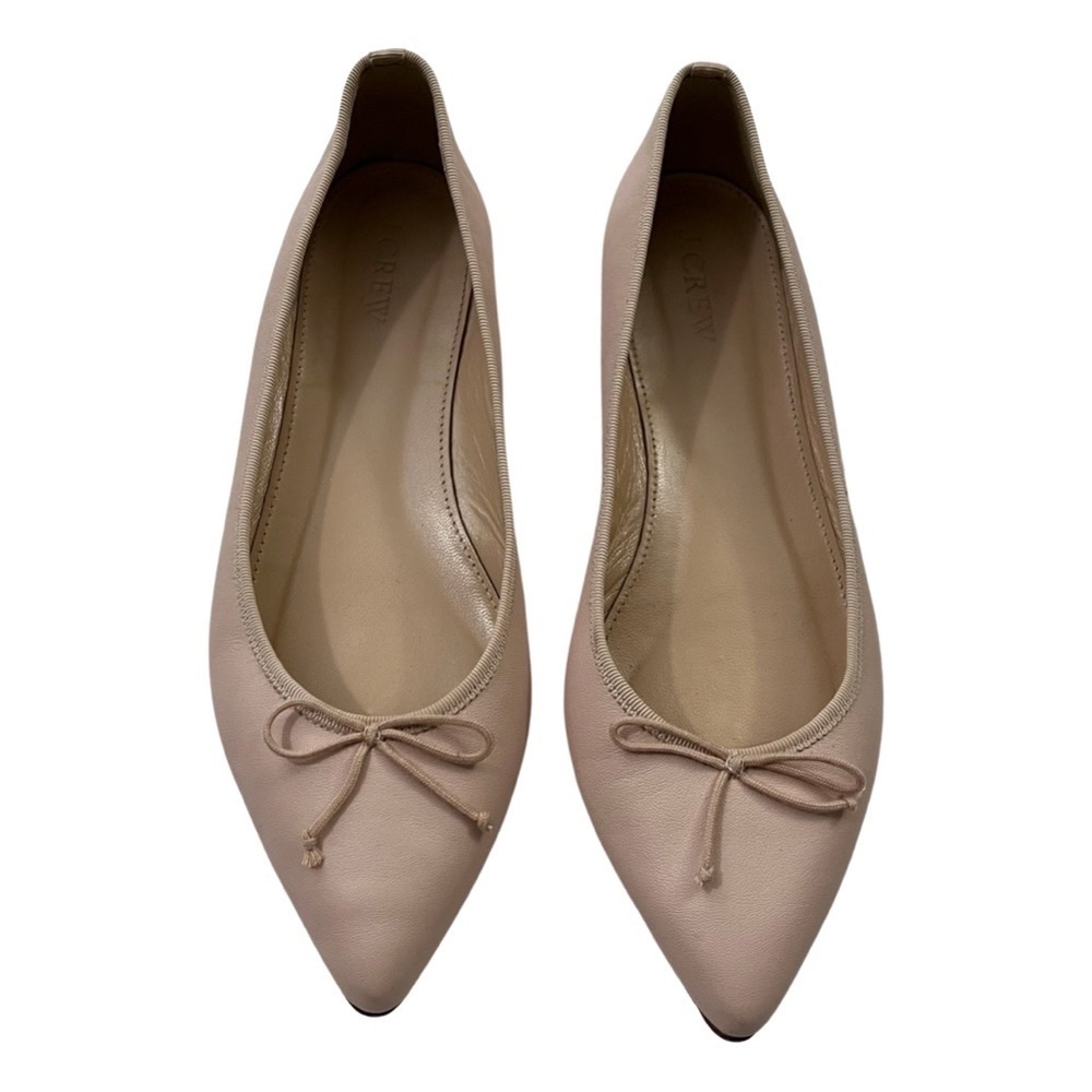 J. Crew Gemma Ballerina Blush Pink PointedToe Flats